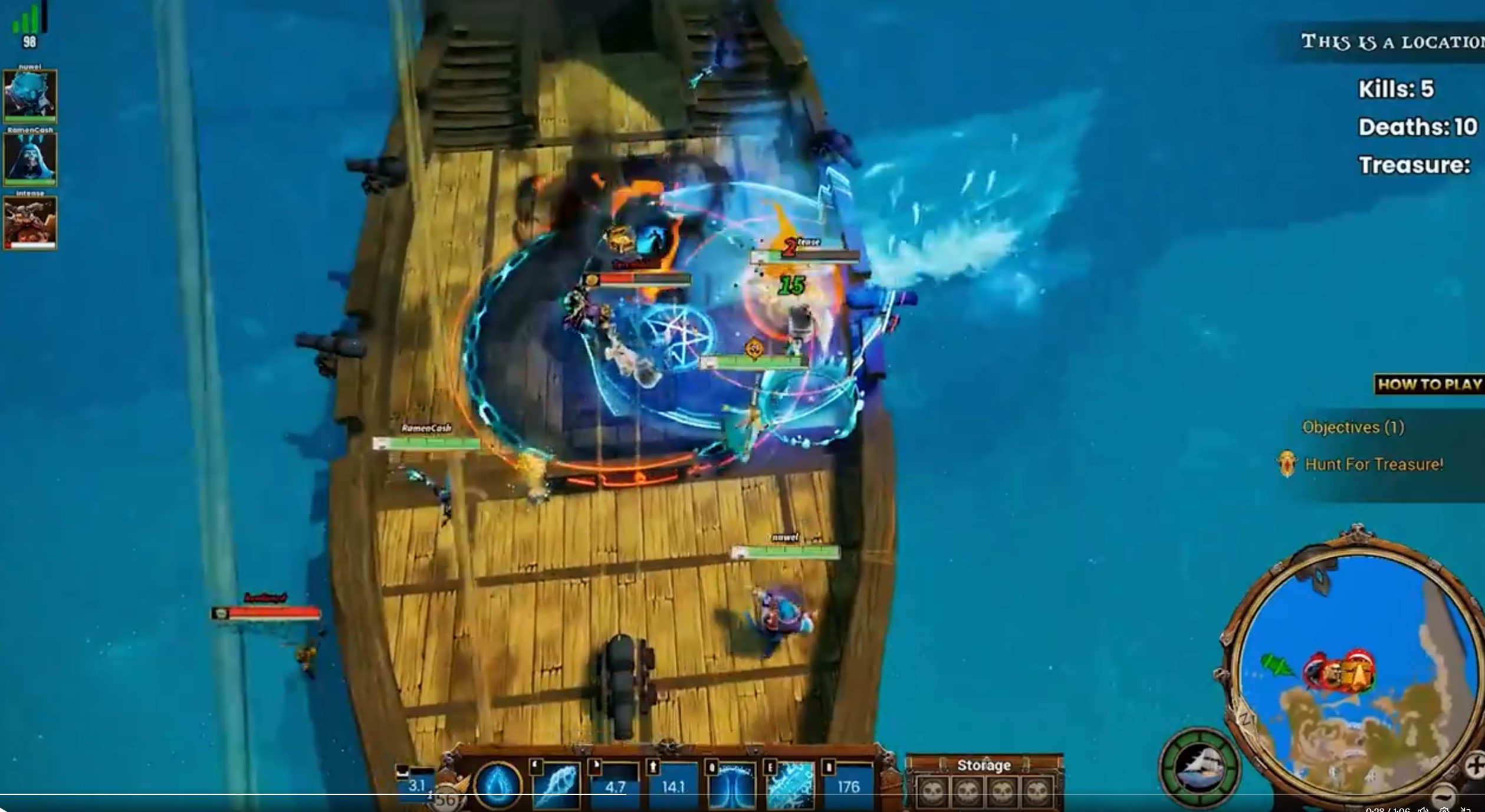 Golden Tides ship battle